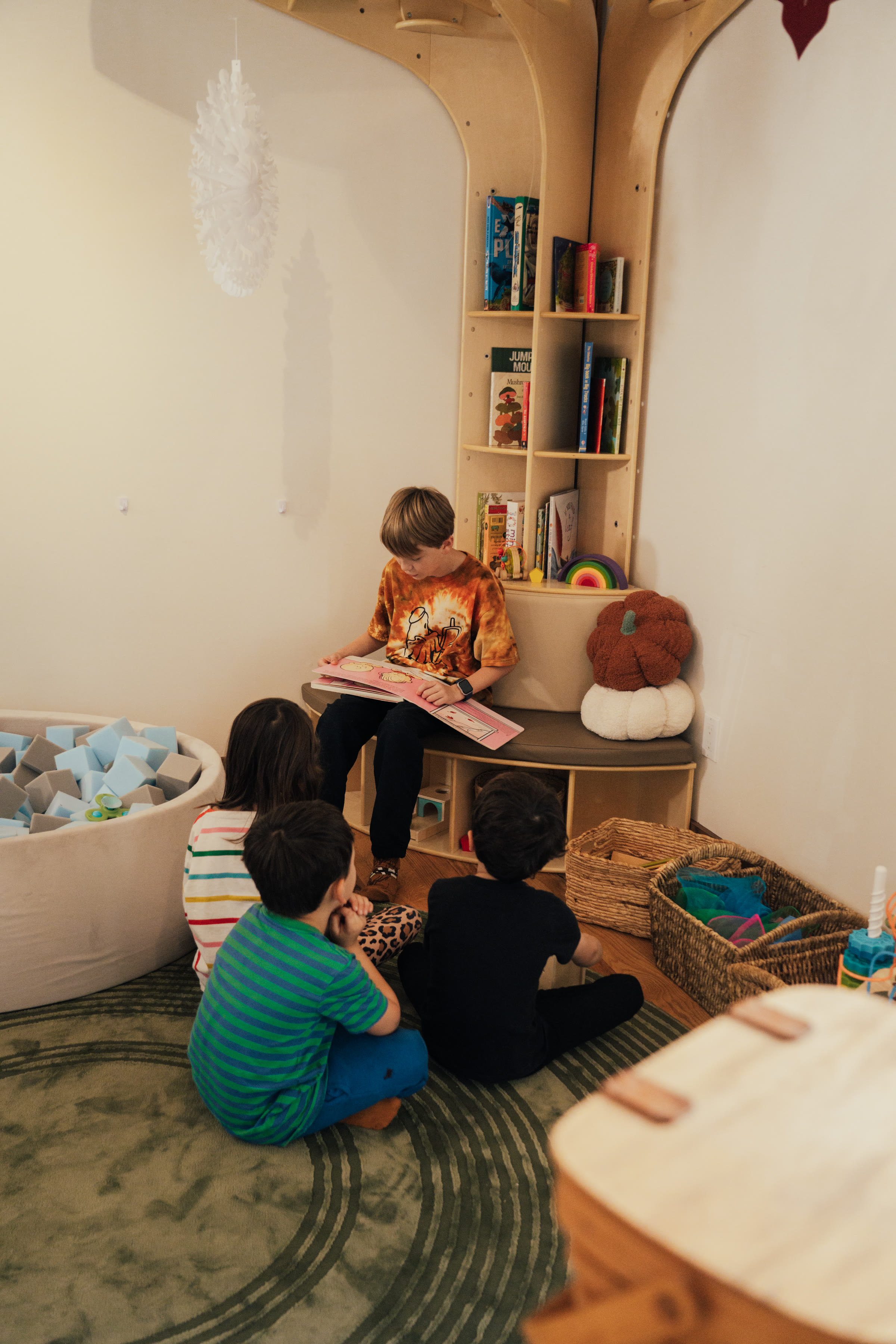 A child creating at The Village Calistoga